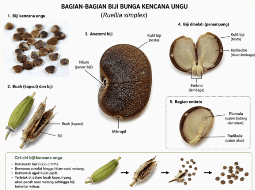 Kencana Ungu - Ruellia simplex